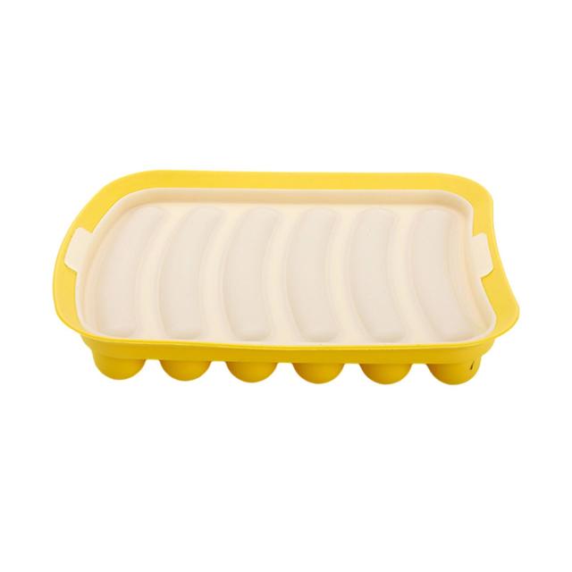 Kasituny Silicone Sausage Mold Baby Supplements And Steamed Meat Intestines for Healthy And Fun Food Making Yellow on Productcaster.