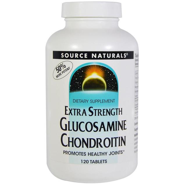 Source Naturals, Glucosamine Chondroitin, Extra Strength, 120 Tablets on Productcaster.