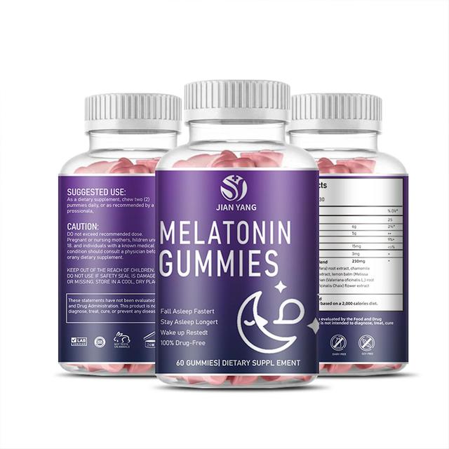 Gummies de melatonina para adultos 60 contagem, Gummies de sono de força máxima, suplemento natural vegano para dormir melhor, ciclos de sono saudá... on Productcaster.