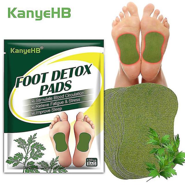 60pcs Wormwood Ginger Foot Detoxification Patch Relieve Stress Fatigue Help Sleeping Body Toxins Cleansing Slimming Pad Detox on Productcaster.