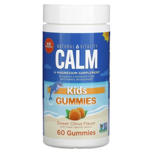 Natural Vitality, CALM Kids Gummies, Sweet Citrus, 60 Gummies on Productcaster.