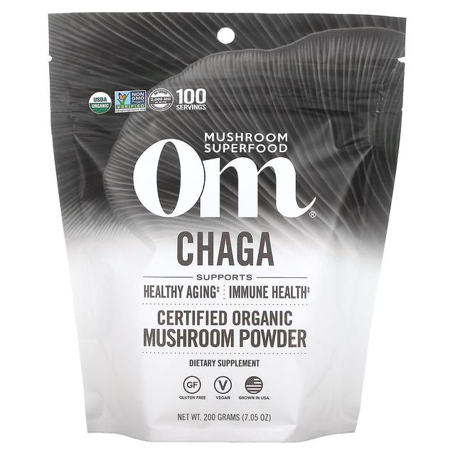 Om Mushrooms, Certified Organic Mushroom Powder, Chaga, 7.05 oz ( 200 g) on Productcaster.