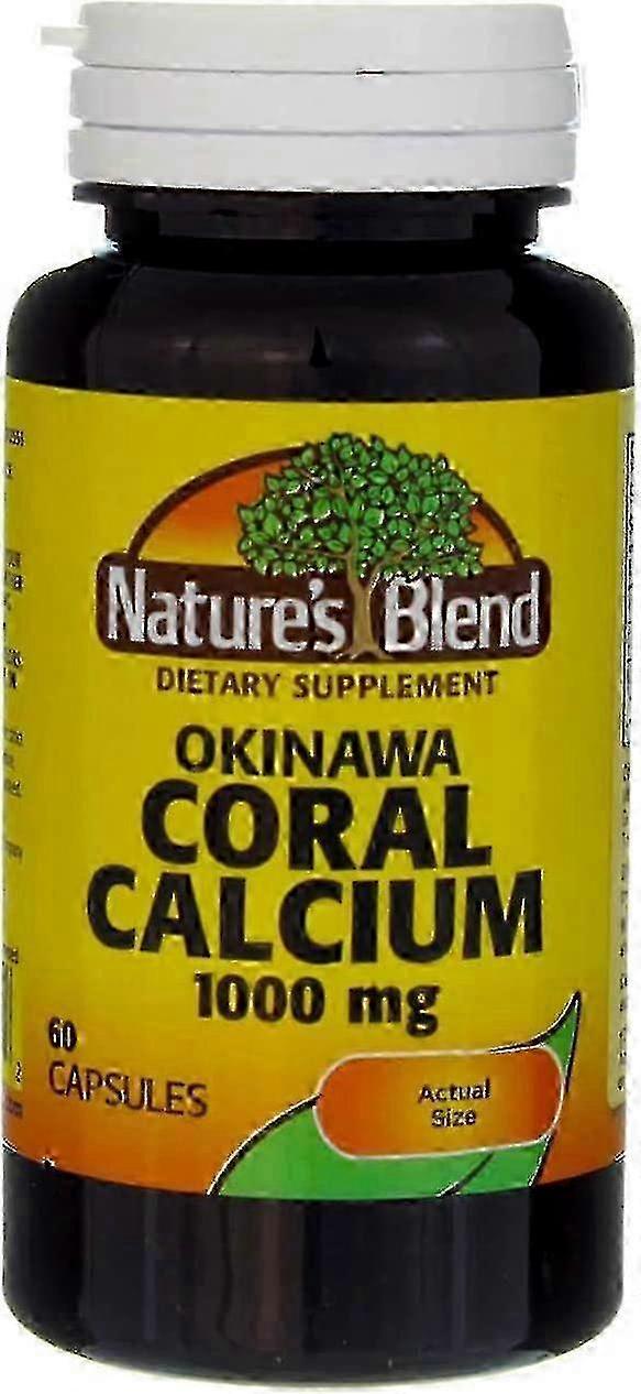 Nature's Blend Naturens blanding koral calcium, 1000 mg, kapsler, 60 EA on Productcaster.