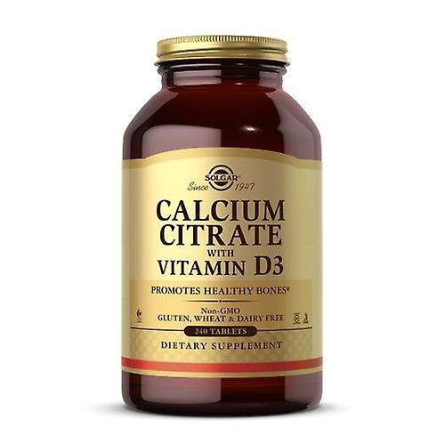 Solgar Calcium Citrate with Vitamin D3 Tablets, 240 Tabs (Pack of 2) on Productcaster.