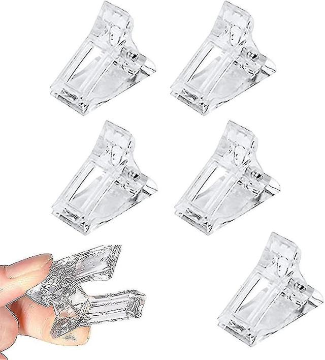 5 Pack Clear Clippers Gel Extension Polygel Clear Clip on Productcaster.