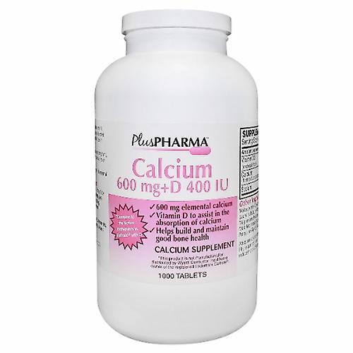 Plus Pharma Calcium + D, 600mg, 400IU 1000 kariet (balenie po 1) on Productcaster.