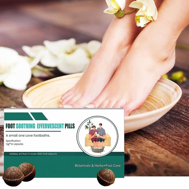 Foot Medication Effervescent Pills 10pcs, Herbal Body Detox Foot Soak,Foot Bath Soak Relax Massage 50pcs on Productcaster.