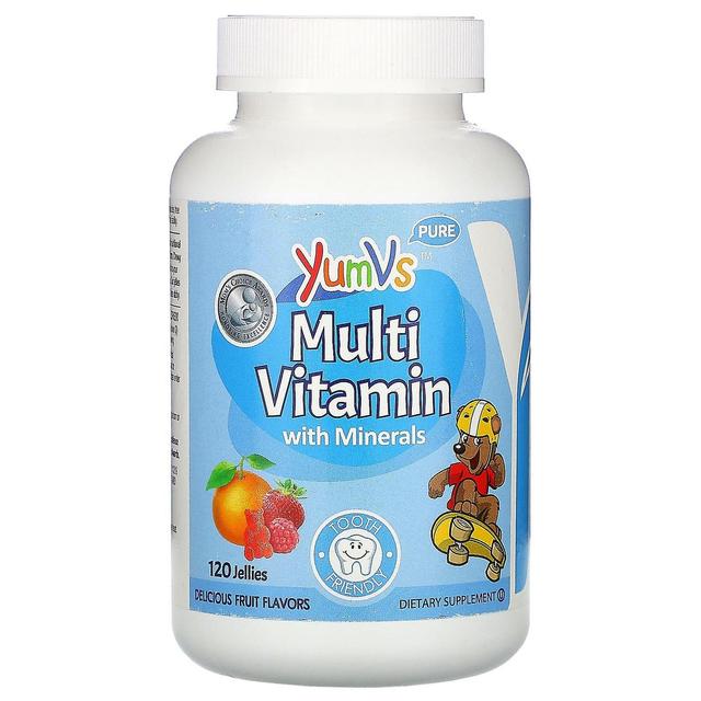 Yum-V's Yum-Vs, Multivitamínico con Minerales, Deliciosos Sabores de Frutas, 120 Jaleas on Productcaster.