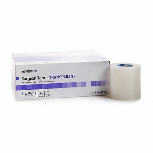 McKesson Medical Tape Plastique 2 pouces x 10 verges transparent non stérile, compte de 6 (paquet de 1) on Productcaster.