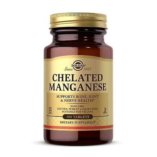 Solgar Chelated Manganese Tablets, 100 Tabs (Pack of 6) on Productcaster.