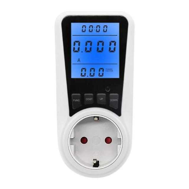 16a Energy Cost Counter Socket Power Plant Energy Cost Meters Plug Lcd Screen EU on Productcaster.