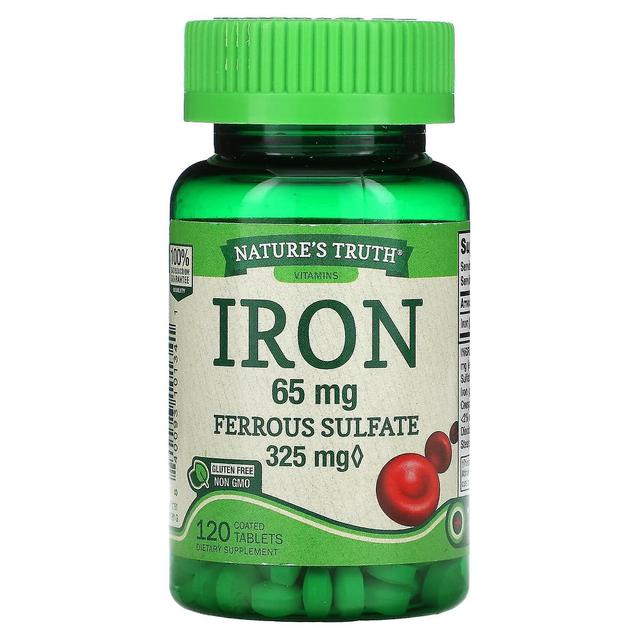 Nature's Truth Verdade da Natureza, Ferro, 65 mg, 120 comprimidos revestidos on Productcaster.