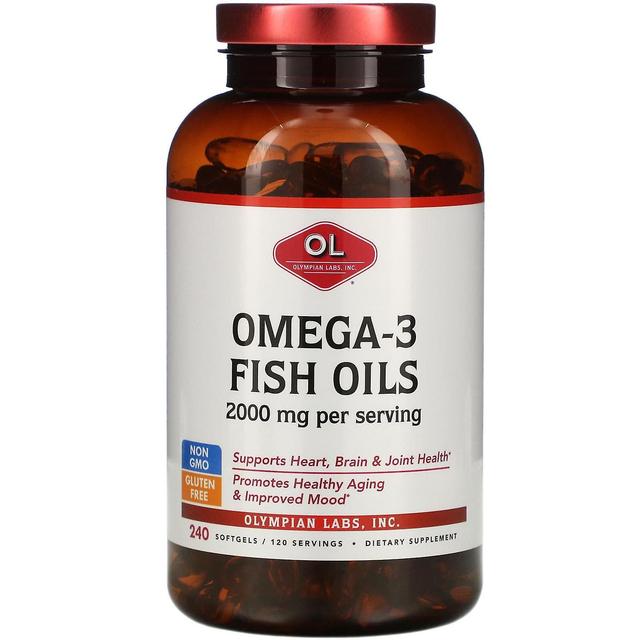 Olympian Labs Inc. Olympian Labs Inc., Omega-3 Fish Oils, 1,000 mg, 240 Softgels on Productcaster.