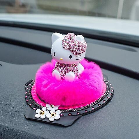 Scacv Hello Kitty Car Perfume Table Cat Car Ornament Car Perfume Diamond Interior Jewelry Center Console Noble Ornament Birthday Gift on Productcaster.