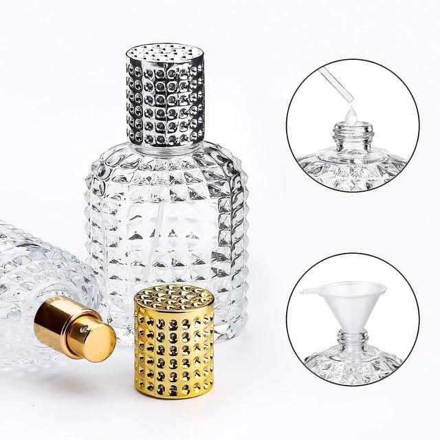 2 Pieces Perfume Bottle Lacon Perfume Spray Bottle Pineapple Shape Glass Perfume Bottle Atomizer on Productcaster.