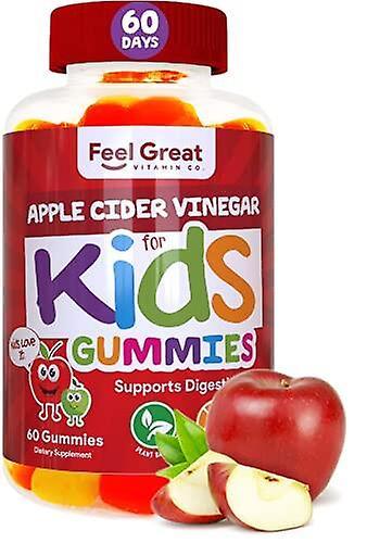 Timktv [Vorbestellung] Feel Great Vitamin Co. Apfelessig Gummibärchen für Kinder Verdauungs- und Immununterstützung Natürliches Antioxidans Unterst... on Productcaster.