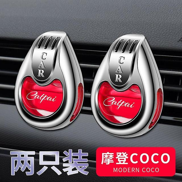 Car Air Freshener Fragrance Car Interior Air Vent Creative Diffuser Lasting Pendant Aromatherapy For Auto Smell Perfume Scent 2pc 04 Air Freshener on Productcaster.