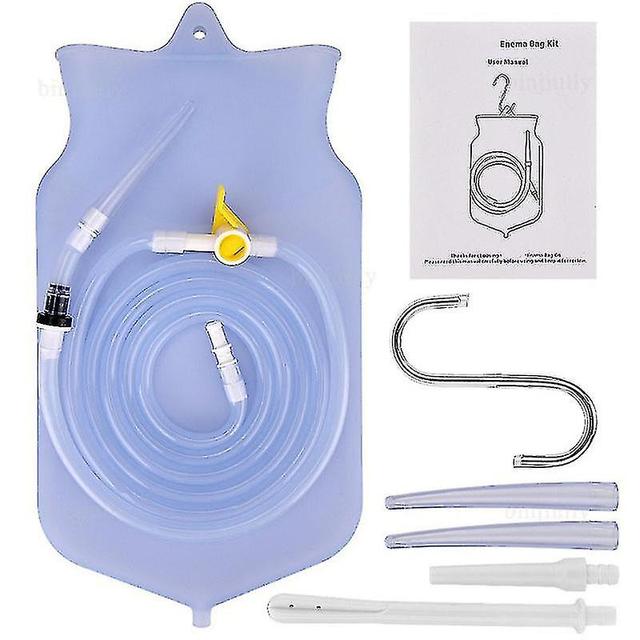 Ssmq Enema Bag Reusable Silica Gel Coffee Water Colon Cleansing Enteroclysm Detoxified Bowel Bags Vaginal Washing Kit on Productcaster.