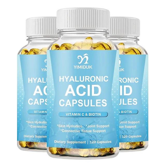 Vorallme Hyaluronic Acid Capsules, with Vitamin C & Biotin 3 in 1 Support - Skin Hydration, Joint Lubrication, Hair and Eye Health 3 Bottles 60pcs on Productcaster.