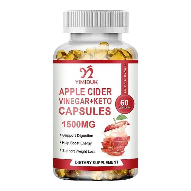 Sofirn 60/120PCS Apple Cider Vinegar Capsules Digestion, Detoxification, Fat Burning Supplement Keto Friendly 1 Bottles 120 pcs on Productcaster.