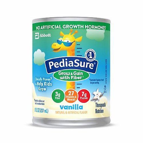 Abbott Nutrition Pediatric Oral Supplement PediaSure Grow &Gain met Fiber Vanilla 8 oz. Kan klaar voor gebruik, aantal van 24 (pack van 2) on Productcaster.