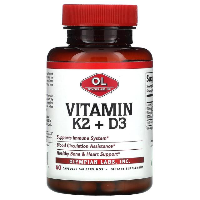 Olympian Labs Inc. Olympian Labs Inc., Vitamin K2 + D3, 60 Capsules on Productcaster.