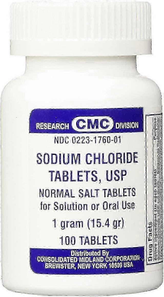 CMC chlorid sodný, 1 GM, normálna soľ, tablety, 100 EA on Productcaster.