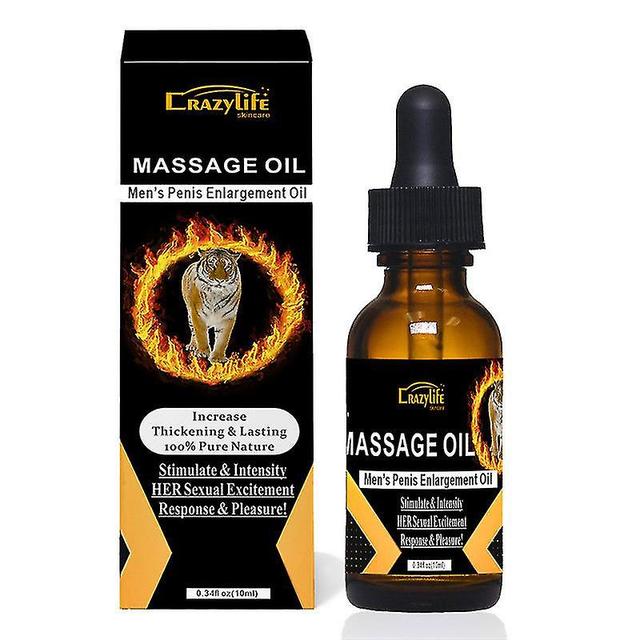 Men's Massage Oil Lasting Products Premature Fast Erection Prolong 60 Minutes Enlargment 10ml on Productcaster.