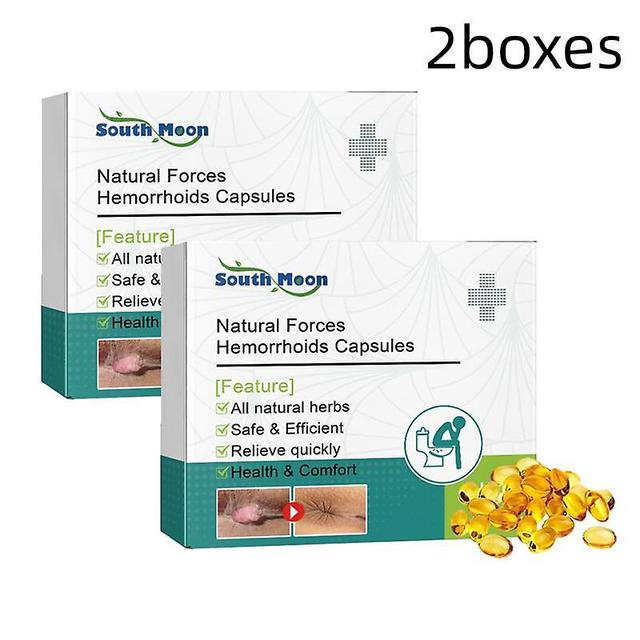 2x Herbal Hemorrhoids Capsules Repair Anal Treatment Internal Mixed External Hemorrhoid Piles Removal Relieve Fissure Pain Capsules on Productcaster.