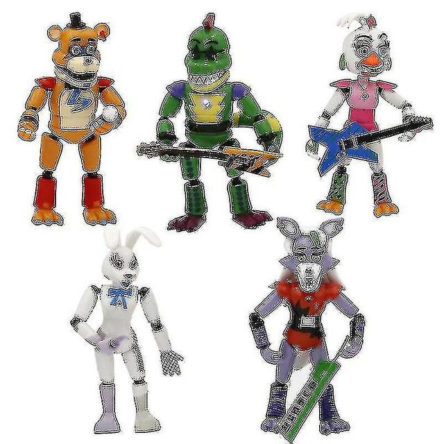 5pcs Teddy Bears Midnight And Five Nights Are Illuminated In Freddys Security Breach And The Doll1 on Productcaster.