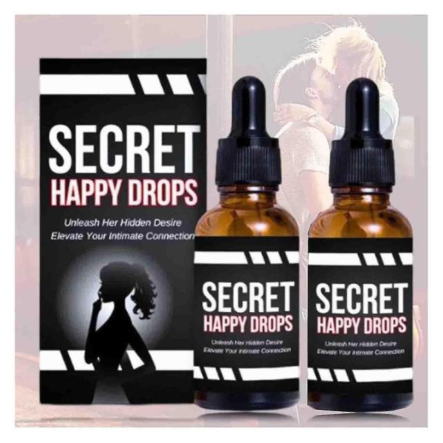 Secret Happy Drops, Pleasure Oral Peak Drops, Happy Hormones Drops Women & Men, Enhancing Sensitivity Pleasure-HAOY 2pcs on Productcaster.