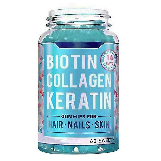 Sqpw Biotin Gummies With Collagen, Keratin And Vitaminsbiotin Tablets Gummies For Hair Growth, Nails Nervous System Skin Vitamins on Productcaster.