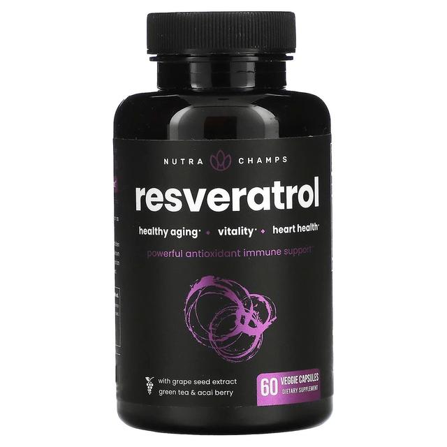 NutraChamps, Resveratrol, 60 Veggie Capsules on Productcaster.