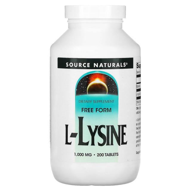 Source Naturals, L-Lysin, 1.000 mg, 200 Tabletten on Productcaster.