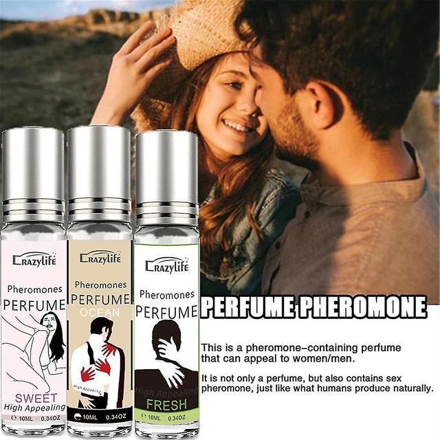 Clloio 3pcs Pheromone Perfume For Women, Collagen Boost Anti-aging Daily Serum Roll-on Pheromone Infused Essential Oil Perfume Cologne For Women To... on Productcaster.