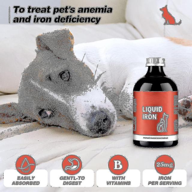 60 ml flüssiges Eisenpräparat für Hunde und Katzen mit Anämie - Polysaccharid-Eisen-Komplex zur Unterstützung des Blutes on Productcaster.