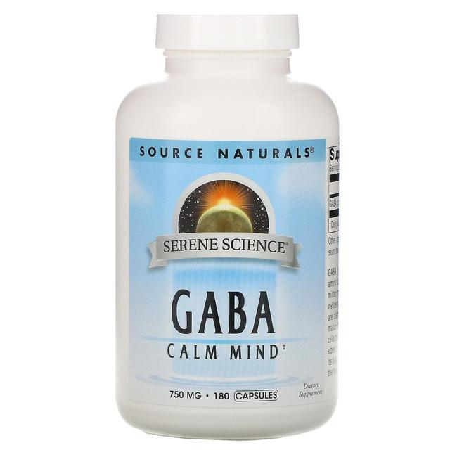 Source Naturals Bron Naturals, GABA Calm Mind, 750 mg, 180 Capsules on Productcaster.