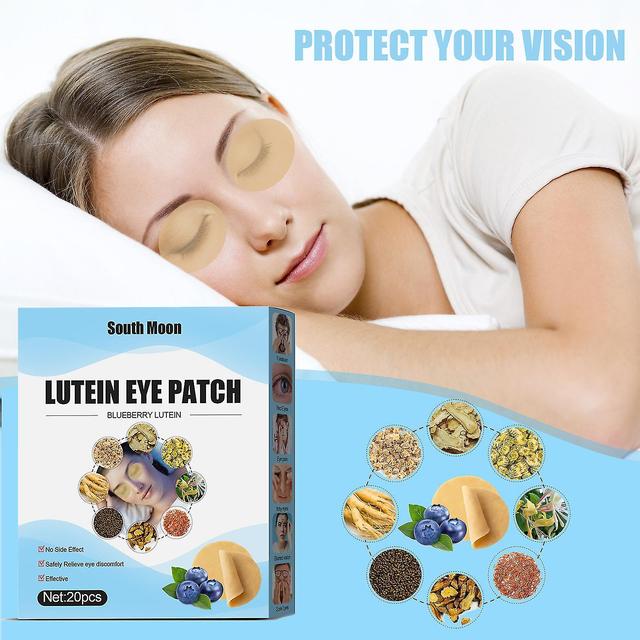 South Moon Blueberry Lutein Eye Patch pour soulager la fatigue oculaire et la sécheresse Patch oculaire non tissé Cold Compress on Productcaster.