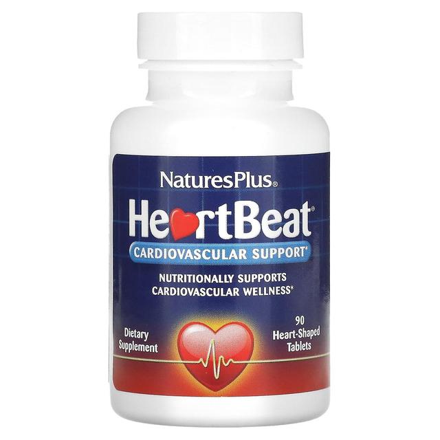 Nature's Plus NaturesPlus, HeartBeat, Kardiovaskulær støtte, 90 hjerteformede tabletter on Productcaster.