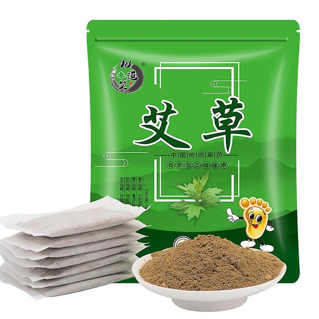 30 Pcs Natural Mugwort Herb Foot Soak Medicinal Wormwood Foot Bath green on Productcaster.