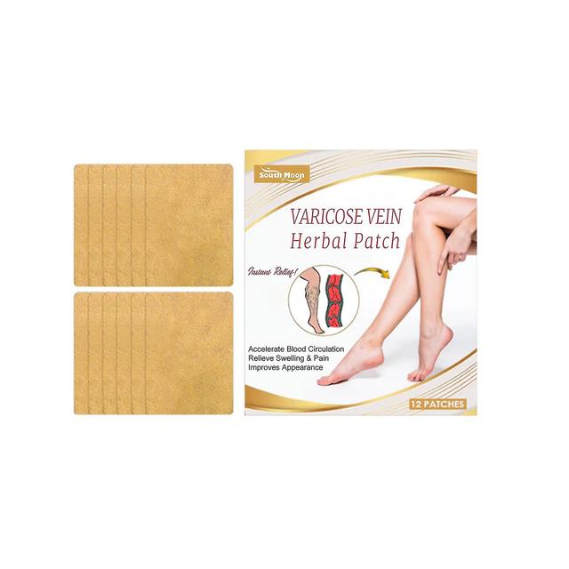 Stntv 12pcs Varicose Vein Care Patch Herbal Vein Massage Relief Patch For Men And Women on Productcaster.