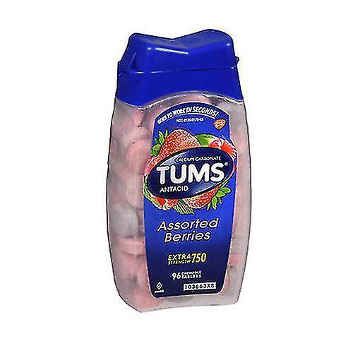 The Honest Company Tums Antacid Calcium Supplement, Assorted Berries 96 Tabs (pack Of 2) on Productcaster.