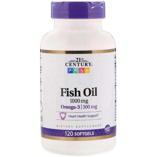 21st Century, Fish Oil, 1,000 mg, 120 Softgels on Productcaster.