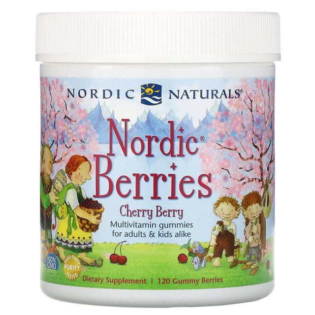 Nordic Naturals, Nordic Berries, Cherry Berry, 120 Gummy Berries on Productcaster.