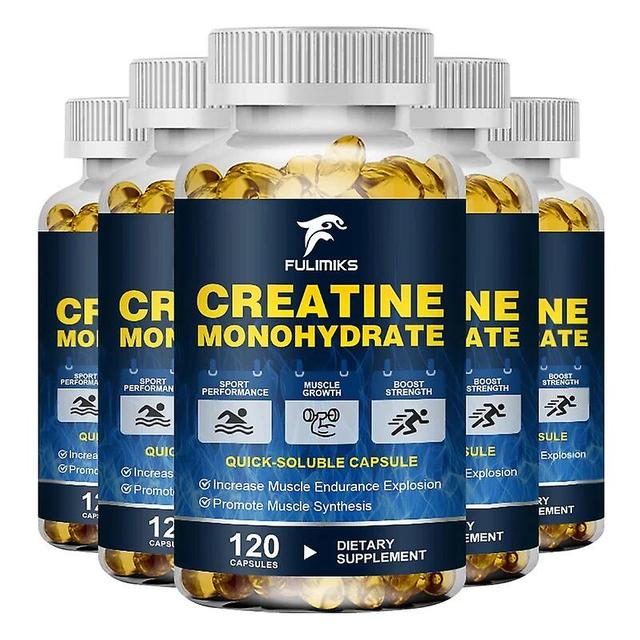 Venalisa Creatine Monohydrate Capsules, Easy Absorption | Pre Workout & Muscle Health Support | Keto, Non-GMO & Gluten Free Supplement 5 Bottles 12... on Productcaster.