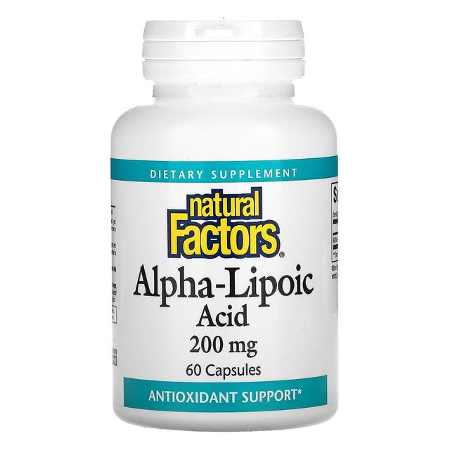 Natural Factors, Alpha-Lipoic Acid, 200 mg, 60 Capsules on Productcaster.