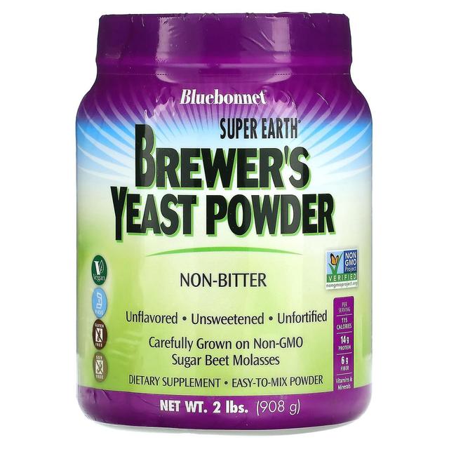 Bluebonnet Nutrition, Super Earth Brewer's Yeast Powder, Unflavored, 2 lb (908 g) on Productcaster.