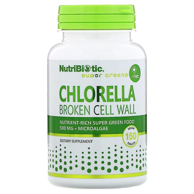 NutriBiotic, Super Greens, Chlorella, 500 mg, 150 Vegan Tablets on Productcaster.