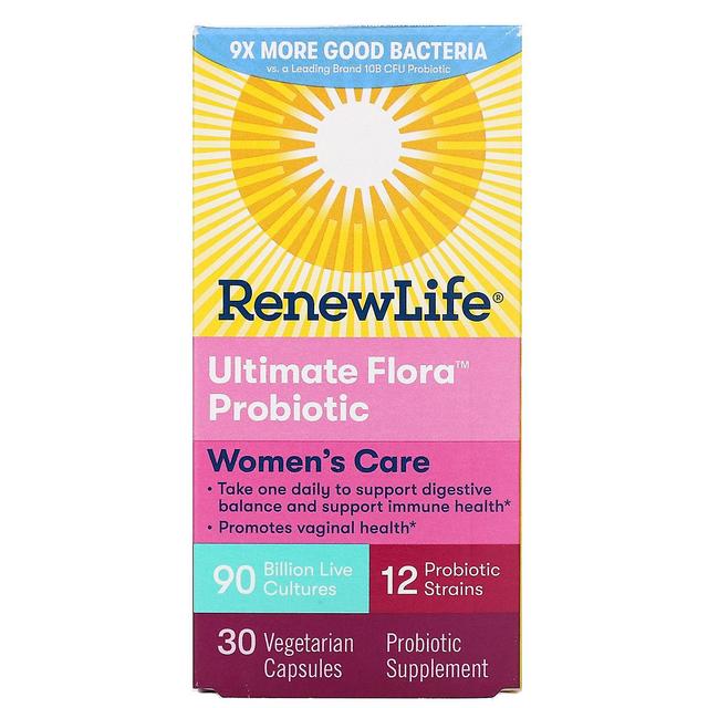 Renew Life, Women's Care, Ultimate Flora Probiotic, 90 Billion Live Cultures, 30 on Productcaster.