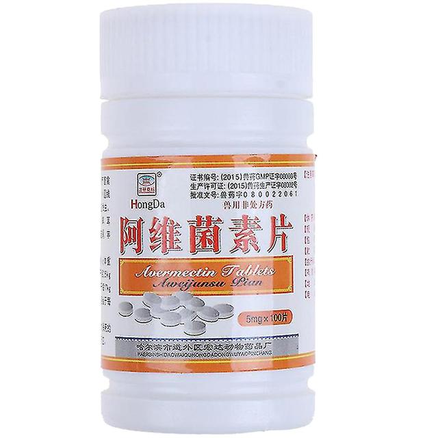 5PCS Avermectin Tablets Oral Anthelmintic,100 Tablets/Bottle Poultry Pet Parasites Cure Worm Mites Parasites Nematode Cure -LCL -CH on Productcaster.